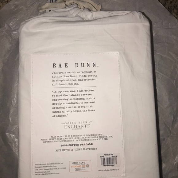 SOLD‼️ Rae Dunn Queen Size Sheets - Picture 4 of 5